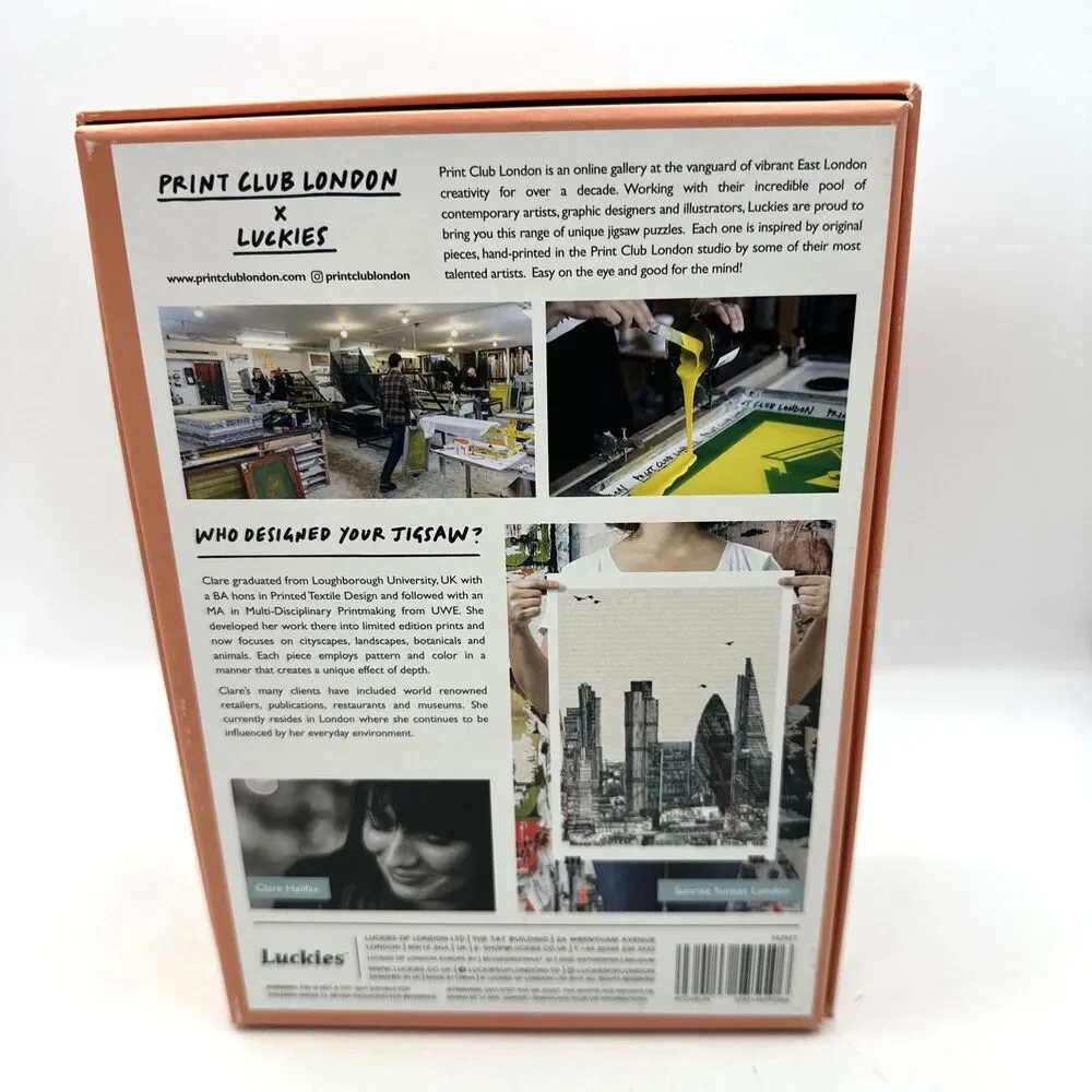 Print Club London x Luckies Puzzle Artist Edition Clare Halifax 500 Piece NEW